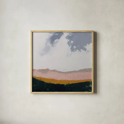Hills Beyond Hills by Pamela Munger. Shown in a natural wood glass frame for a timeless modern aesthetic. Available as an archival giclee rolled canvas, fine art paper, or poster print. SKU 68958a.