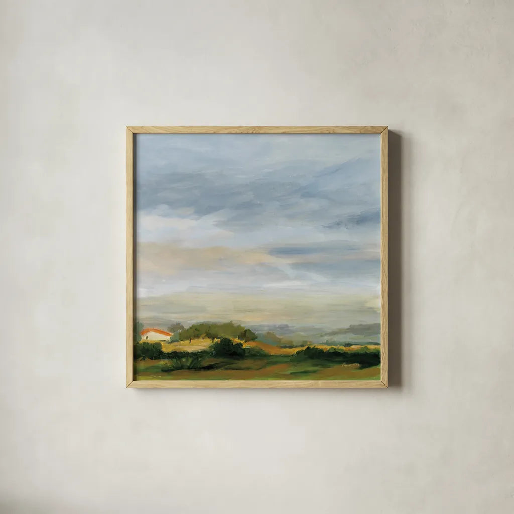 Home Away from Home by Pamela Munger. Shown in a natural wood glass frame for a timeless modern aesthetic. Available as an archival giclee rolled canvas, fine art paper, or poster print. SKU 82843a.