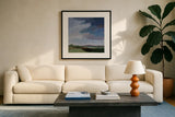 Incoming by Pamela Munger. Displayed in a glass frame with matte in a clean modern living room. Available as an archival giclee rolled canvas, fine art paper, or poster print. SKU 97362a.