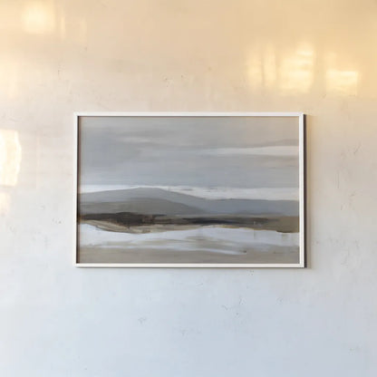 January Landscape by Pamela Munger. shown as a paper print in a white frame. Available as a archival giclee rolled canvas, fine art paper, or poster print. SKU 69669i.