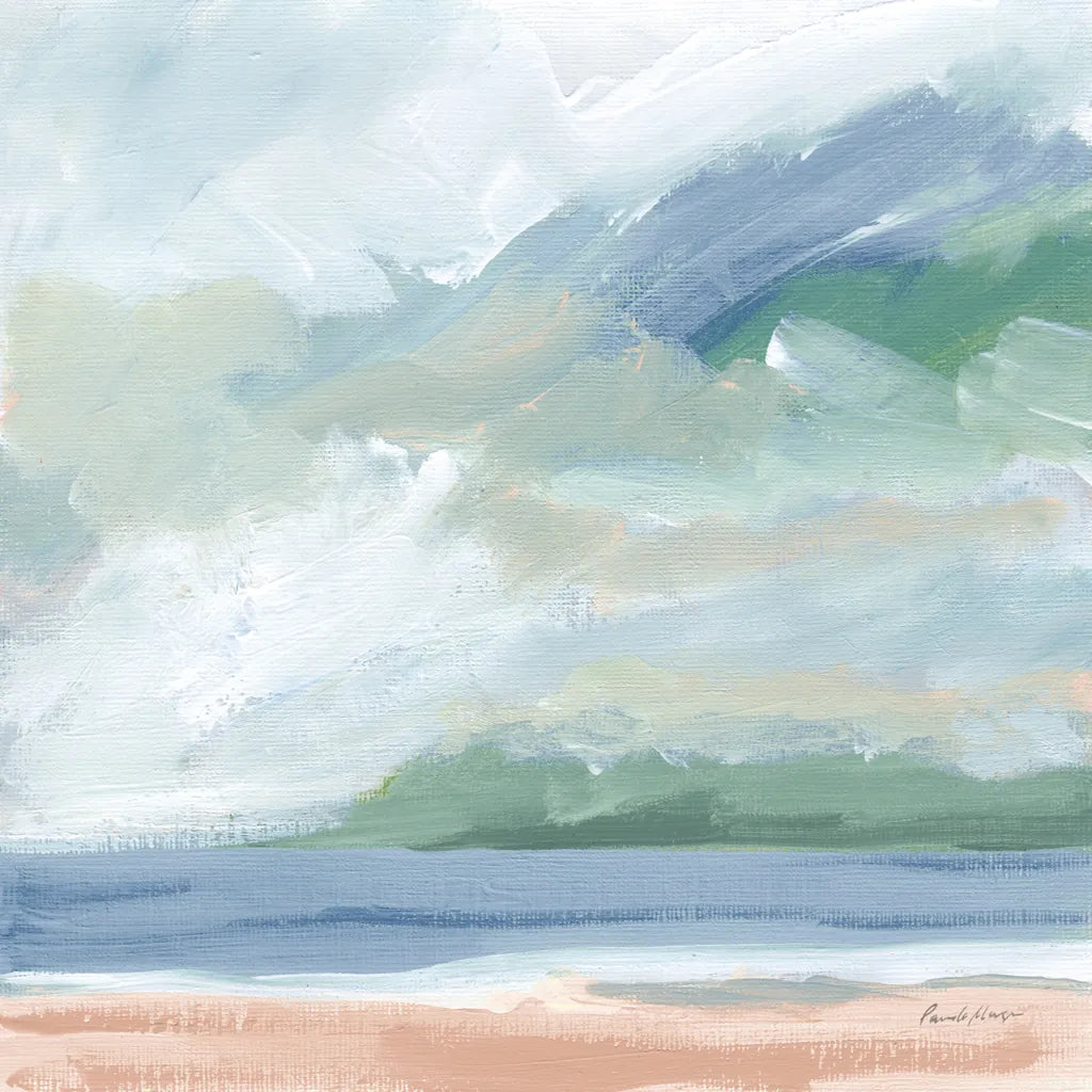 Lake Beach Blue by Pamela Munger. SKU 88129a. Archival Giclee Fine art print for wall decor.