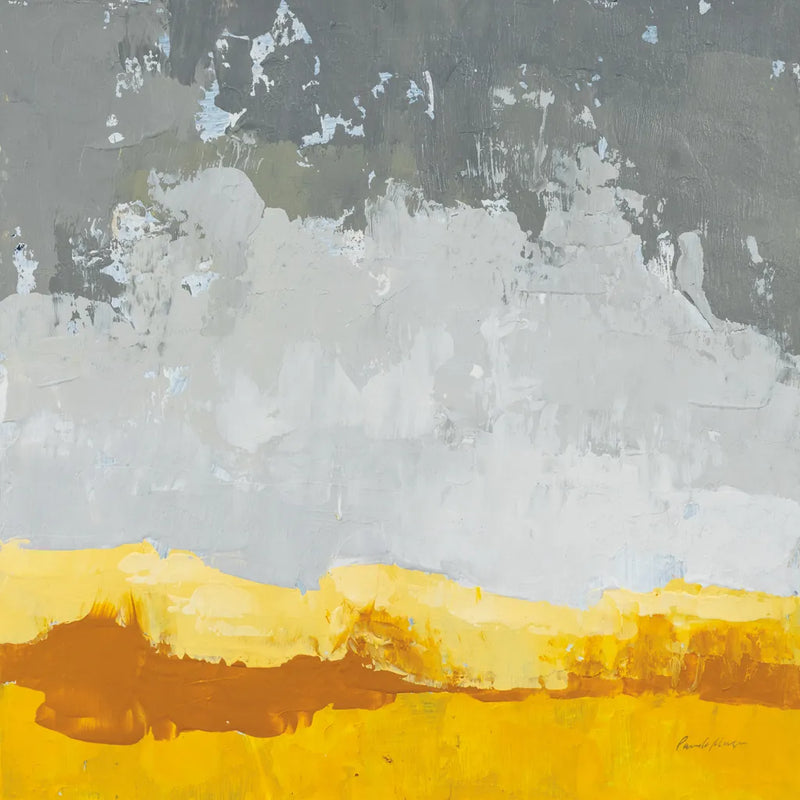 Landscape Yellow Grey by Pamela Munger. SKU 70539a. Archival Giclee Fine art print for wall decor.