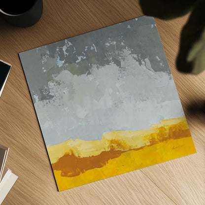 Landscape Yellow Grey by Pamela Munger. Shown as a detailed flat fine art print, highlighting archival giclee quality. Available as an archival giclee rolled canvas, fine art paper, or poster print. SKU 70539a.