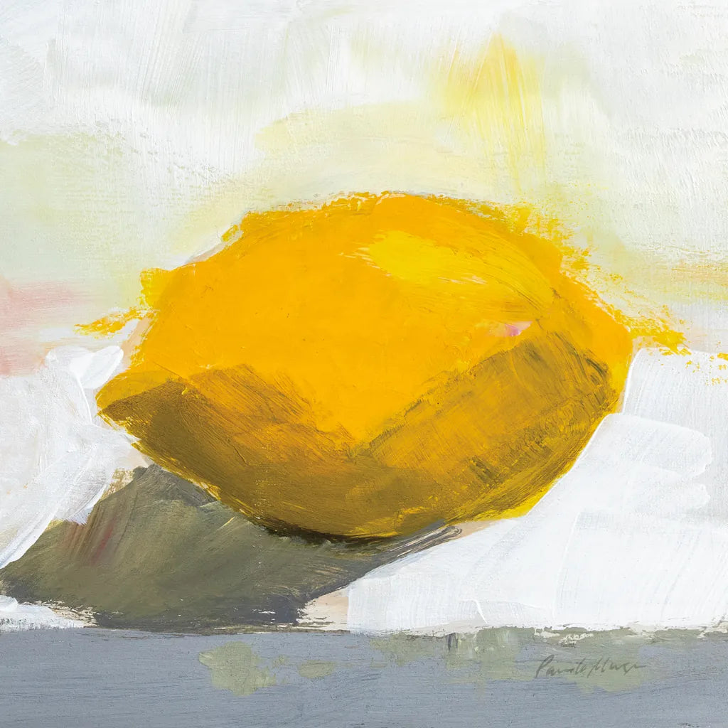 Lemon Still Life by Pamela Munger. SKU 79191a. Archival Giclee Fine art print for wall decor.