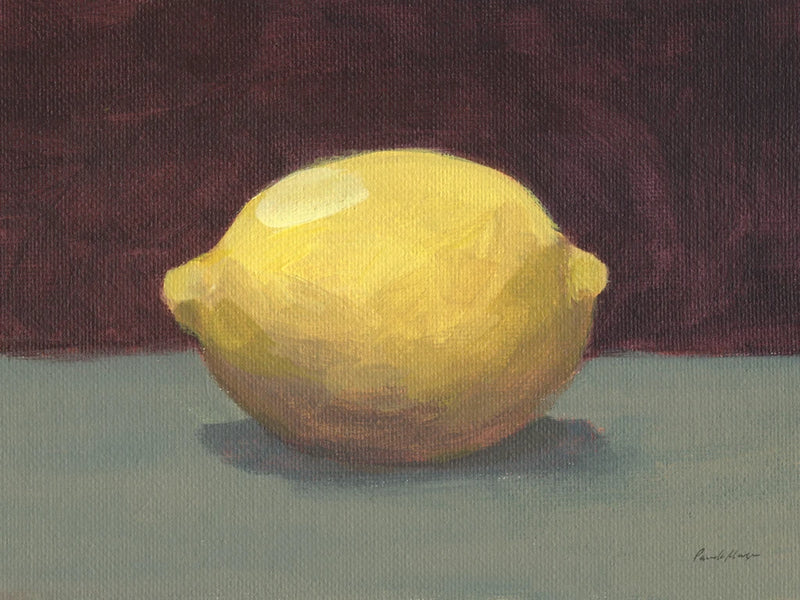 Lemon on Green by Pamela Munger