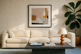 Levity by Pamela Munger. Displayed in a glass frame with matte in a clean modern living room. Available as an archival giclee rolled canvas, fine art paper, or poster print. SKU 76300a.