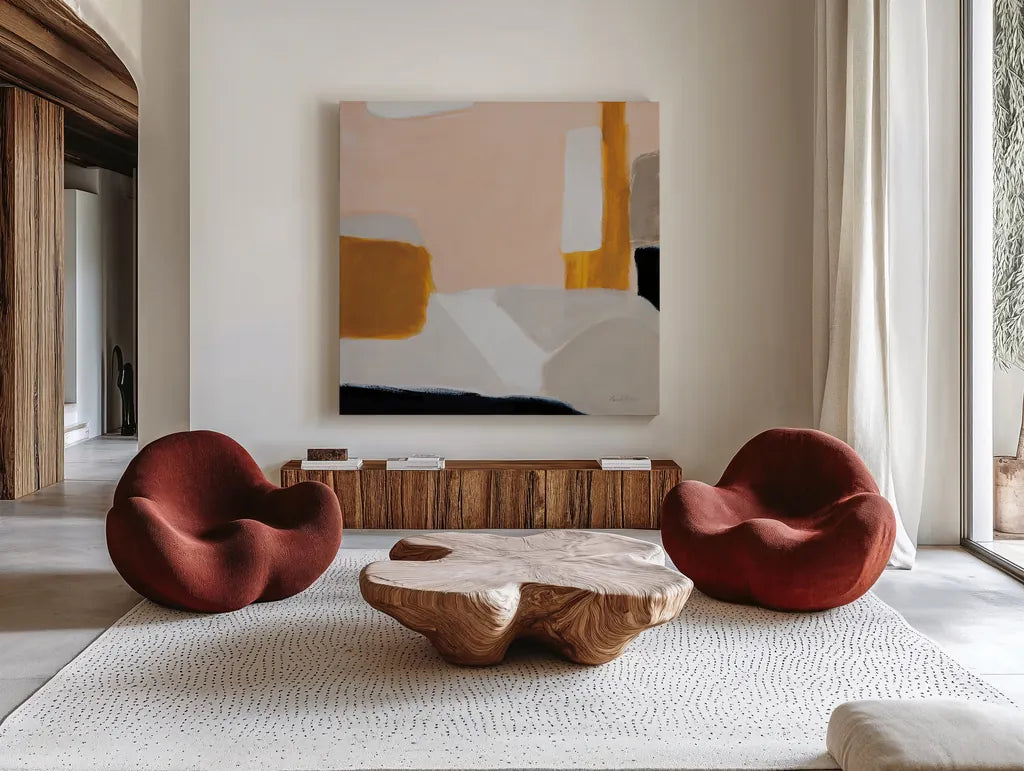 Levity by Pamela Munger. Shown as extra-large giant wall art in a modern living room. Available as an archival giclee rolled canvas, fine art paper, or poster print. SKU 76300a.
