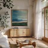 Life Light by Pamela Munger. Shown in a natural wood frame in a cozy modern living room. Available as an archival giclee rolled canvas, fine art paper, or poster print. SKU 85190a.