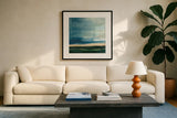 Life Light by Pamela Munger. Displayed in a glass frame with matte in a clean modern living room. Available as an archival giclee rolled canvas, fine art paper, or poster print. SKU 85190a.