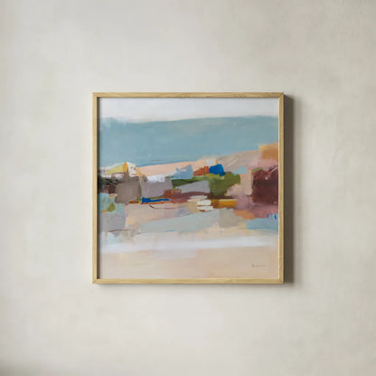 Moab by Pamela Munger. Shown in a natural wood glass frame for a timeless modern aesthetic. Available as an archival giclee rolled canvas, fine art paper, or poster print. SKU 74328a.