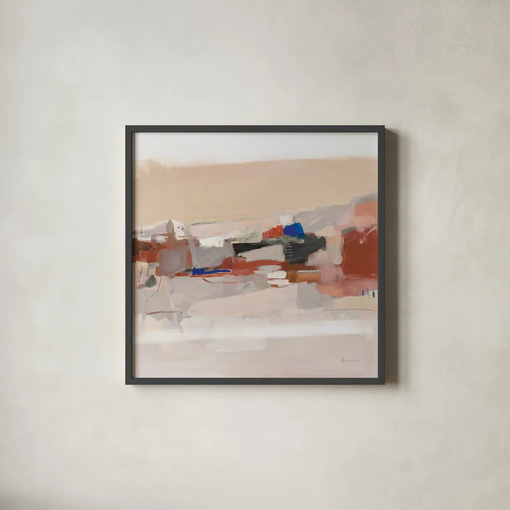Moab Neutral by Pamela Munger. Shown in a sleek black glass frame for a contemporary gallery look. Available as an archival giclee rolled canvas, fine art paper, or poster print. SKU 77888a.