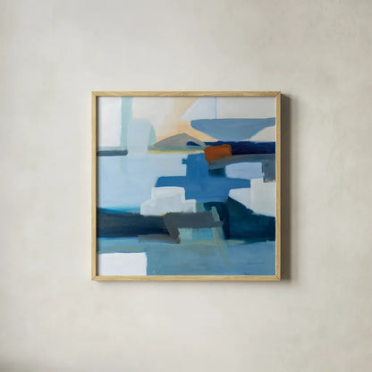 Monterey by Pamela Munger. Shown in a natural wood glass frame for a timeless modern aesthetic. Available as an archival giclee rolled canvas, fine art paper, or poster print. SKU 81181a.