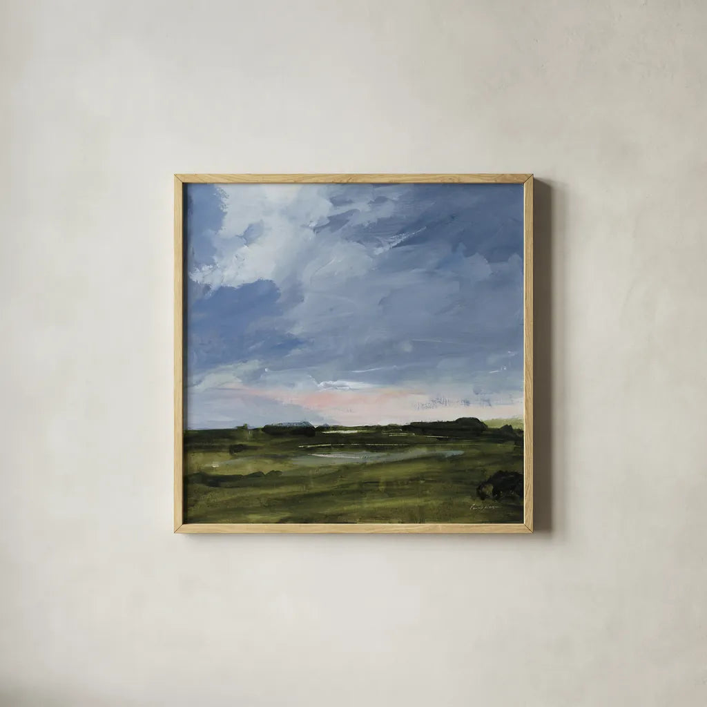 Nature is Never Spent by Pamela Munger. Shown in a natural wood glass frame for a timeless modern aesthetic. Available as an archival giclee rolled canvas, fine art paper, or poster print. SKU 90193a.