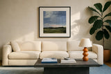Nature is Never Spent by Pamela Munger. Displayed in a glass frame with matte in a clean modern living room. Available as an archival giclee rolled canvas, fine art paper, or poster print. SKU 90193a.