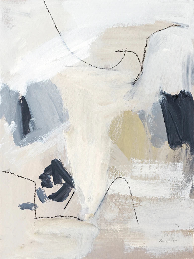 Neutral Abstract II Green by Pamela Munger
