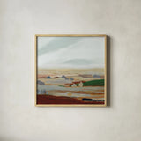 November Layers II by Pamela Munger. Shown in a natural wood glass frame for a timeless modern aesthetic. Available as an archival giclee rolled canvas, fine art paper, or poster print. SKU 95369a.