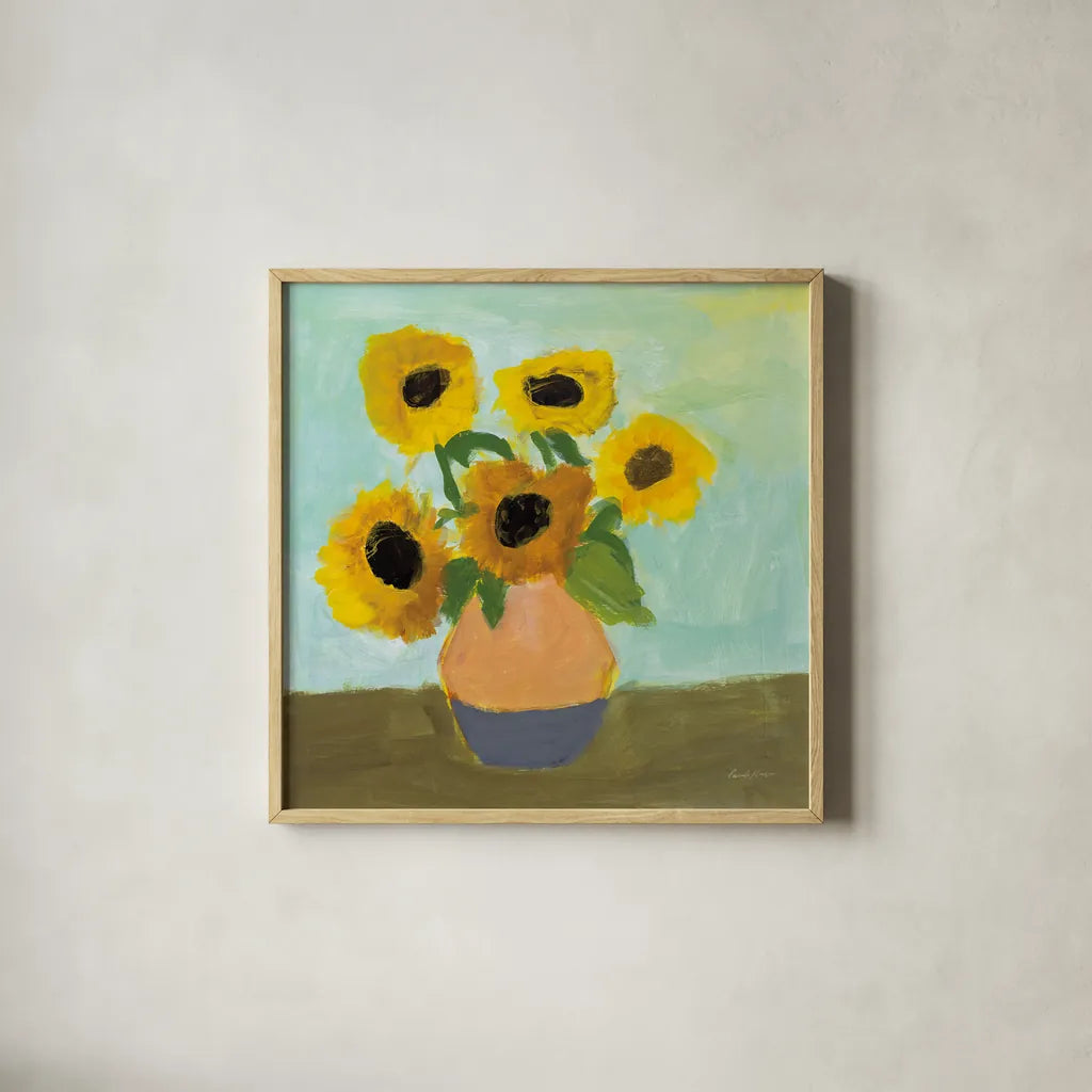 Ode to VG by Pamela Munger. Shown in a natural wood glass frame for a timeless modern aesthetic. Available as an archival giclee rolled canvas, fine art paper, or poster print. SKU 82844a.