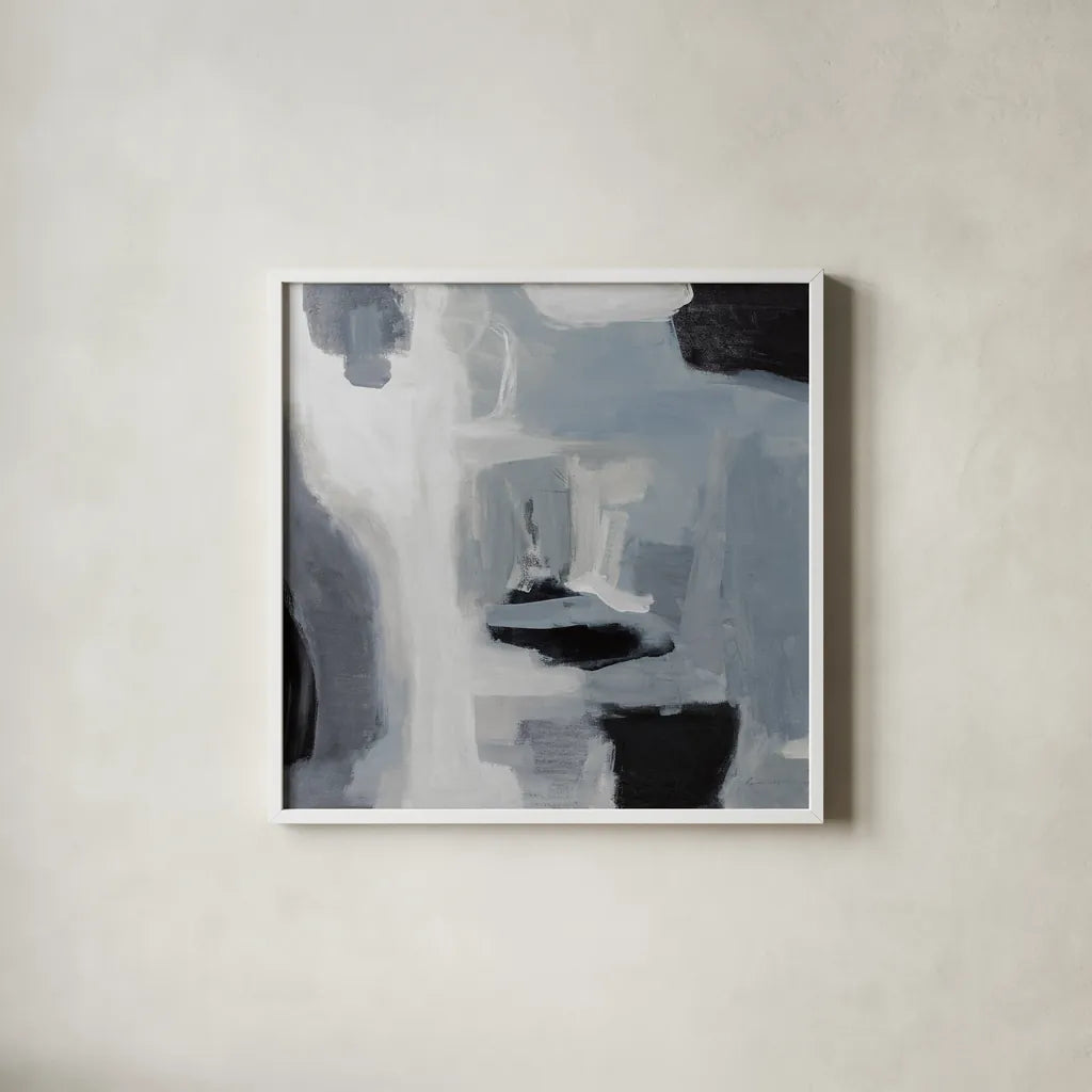 On the Cape Gray Crop by Pamela Munger. Shown in a crisp white glass frame for a clean and minimalist style. Available as an archival giclee rolled canvas, fine art paper, or poster print. SKU 75629a.
