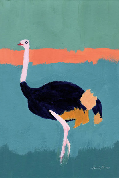 Ostrich Crop by Pamela Munger. SKU 69771h. Archival Giclee Fine art print for wall decor.