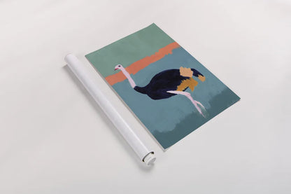 Ostrich Crop by Pamela Munger. shown as a rolled paper print. Available as archival giclee rolled canvas, fine art paper, or poster print. SKU 69771h.