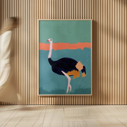 Ostrich Crop by Pamela Munger. shown as over sized large wall art. Available as an archival giclee rolled canvas, fine art paper, or poster print. SKU 69771h.