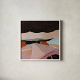 Outside Town by Pamela Munger. Shown in a crisp white glass frame for a clean and minimalist style. Available as an archival giclee rolled canvas, fine art paper, or poster print. SKU 88646a.