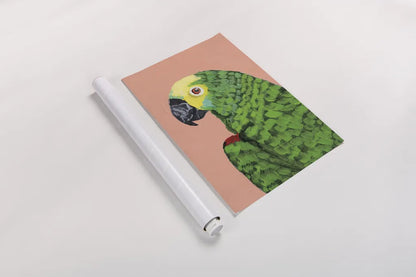 Parrot Head Crop by Pamela Munger. shown as a rolled paper print. Available as archival giclee rolled canvas, fine art paper, or poster print. SKU 72776h.