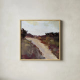 Path by Pamela Munger. Shown in a natural wood glass frame for a timeless modern aesthetic. Available as an archival giclee rolled canvas, fine art paper, or poster print. SKU 71701a.