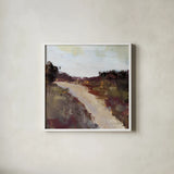Path by Pamela Munger. Shown in a crisp white glass frame for a clean and minimalist style. Available as an archival giclee rolled canvas, fine art paper, or poster print. SKU 71701a.