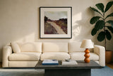 Path by Pamela Munger. Displayed in a glass frame with matte in a clean modern living room. Available as an archival giclee rolled canvas, fine art paper, or poster print. SKU 71701a.