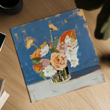 Peach and White Bouquet by Pamela Munger. Shown as a detailed flat fine art print, highlighting archival giclee quality. Available as an archival giclee rolled canvas, fine art paper, or poster print. SKU 70682a.