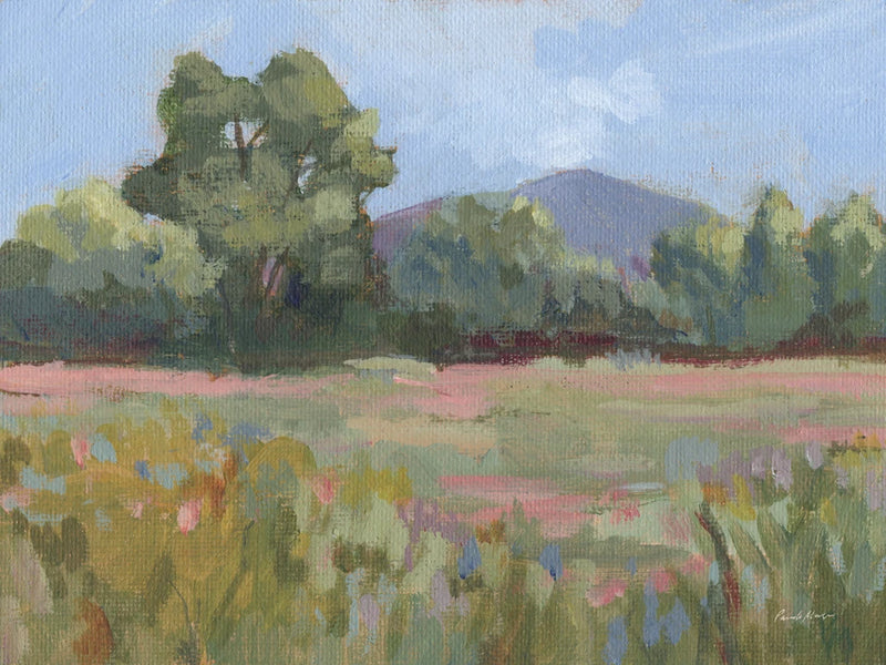 Pink and Green Meadow by Pamela Munger