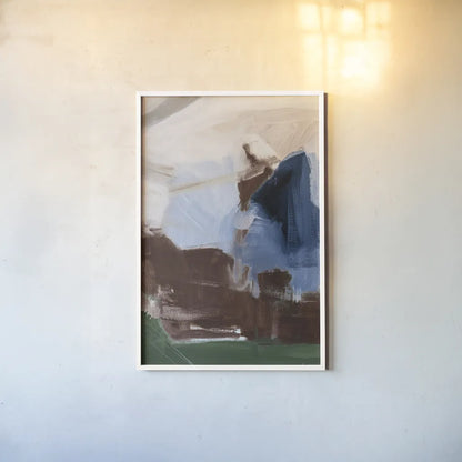 Riverbank Dark Crop by Pamela Munger. shown as a paper print in a white frame. Available as a archival giclee rolled canvas, fine art paper, or poster print. SKU 81731h.