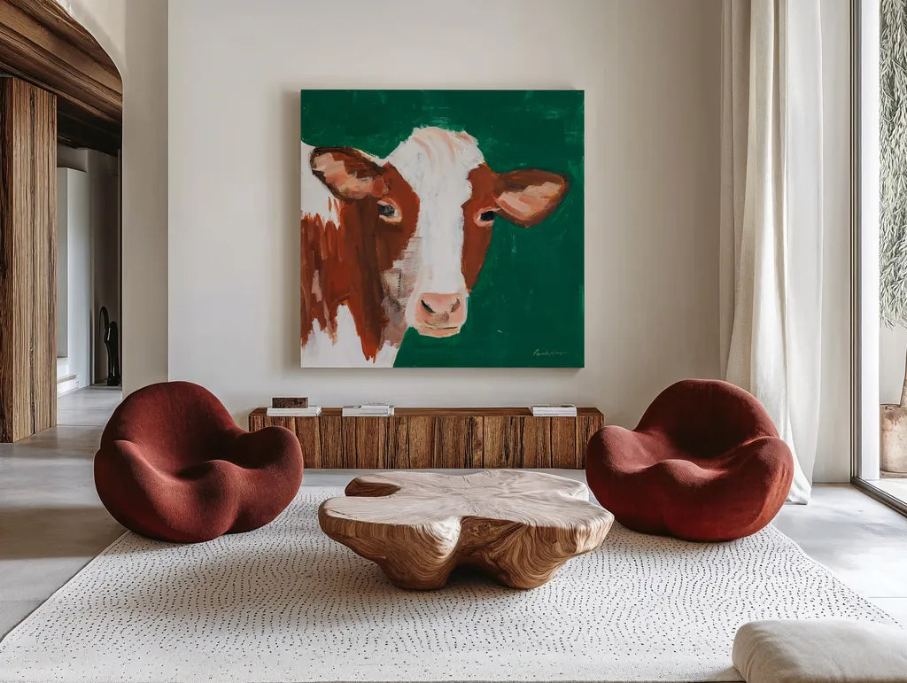 Rusty by Pamela Munger. Shown as extra-large giant wall art in a modern living room. Available as an archival giclee rolled canvas, fine art paper, or poster print. SKU 74776a.