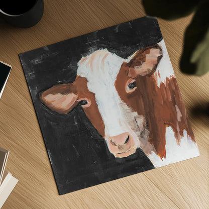Rusty Flipped on Black by Pamela Munger. Shown as a detailed flat fine art print, highlighting archival giclee quality. Available as an archival giclee rolled canvas, fine art paper, or poster print. SKU 80751a.