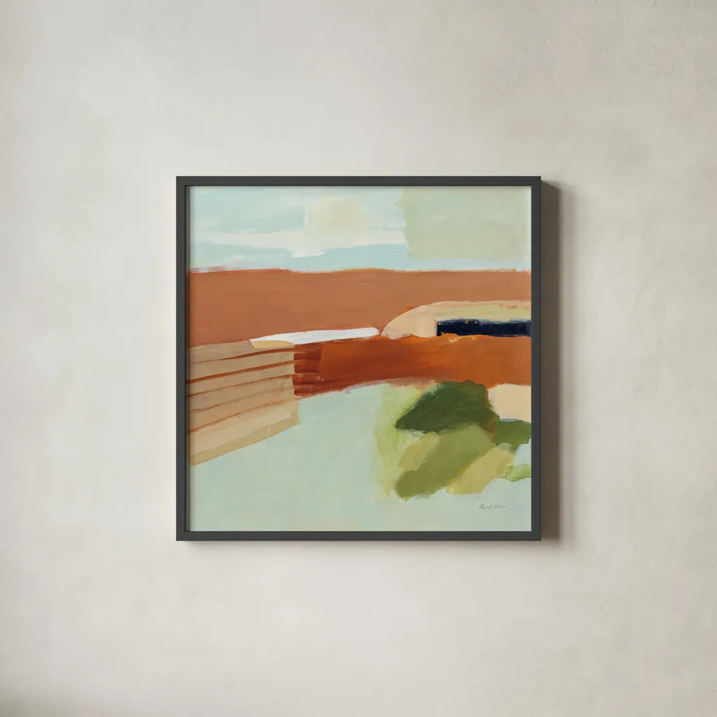 Secrets in the Desert by Pamela Munger. Shown in a sleek black glass frame for a contemporary gallery look. Available as an archival giclee rolled canvas, fine art paper, or poster print. SKU 79976a.