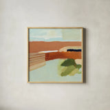 Secrets in the Desert by Pamela Munger. Shown in a natural wood glass frame for a timeless modern aesthetic. Available as an archival giclee rolled canvas, fine art paper, or poster print. SKU 79976a.