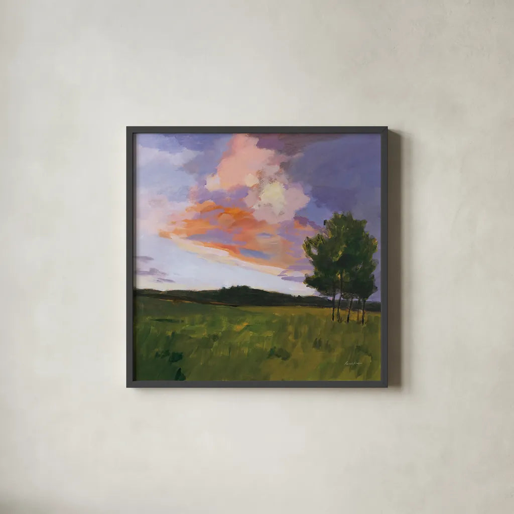 Sky High by Pamela Munger. Shown in a sleek black glass frame for a contemporary gallery look. Available as an archival giclee rolled canvas, fine art paper, or poster print. SKU 101615a.