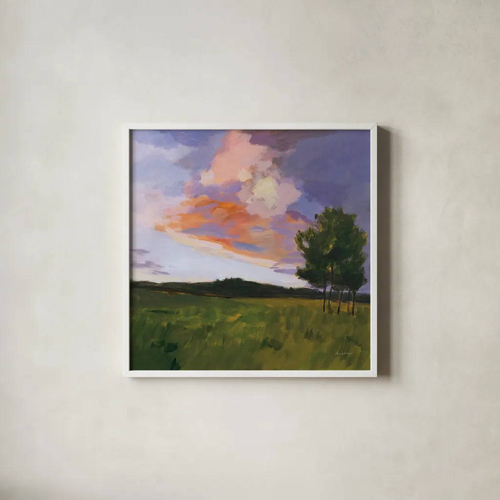 Sky High by Pamela Munger. Shown in a crisp white glass frame for a clean and minimalist style. Available as an archival giclee rolled canvas, fine art paper, or poster print. SKU 101615a.