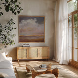 Sorbet by Pamela Munger. Shown in a natural wood frame in a cozy modern living room. Available as an archival giclee rolled canvas, fine art paper, or poster print. SKU 95380a.