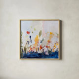 Spontaneous Summer II by Pamela Munger. Shown in a natural wood glass frame for a timeless modern aesthetic. Available as an archival giclee rolled canvas, fine art paper, or poster print. SKU 70227a.