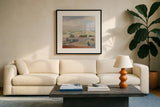 Spring Creek Canyon by Pamela Munger. Displayed in a glass frame with matte in a clean modern living room. Available as an archival giclee rolled canvas, fine art paper, or poster print. SKU 98657a.