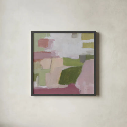 Spring Garden by Pamela Munger. Shown in a sleek black glass frame for a contemporary gallery look. Available as an archival giclee rolled canvas, fine art paper, or poster print. SKU 98653a.