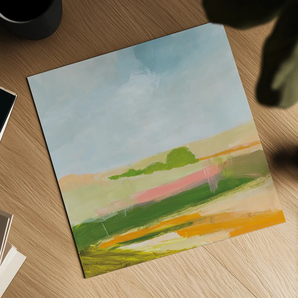 Spring Green by Pamela Munger. Shown as a detailed flat fine art print, highlighting archival giclee quality. Available as an archival giclee rolled canvas, fine art paper, or poster print. SKU 74474a.