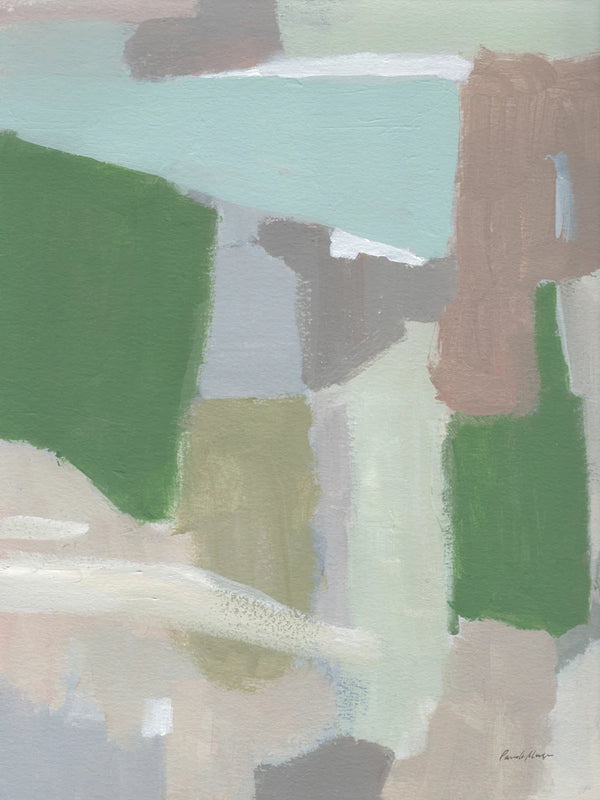 Spring Green Abstract by Pamela Munger