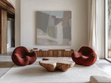 Spring Green Abstract Cool Neutral Crop by Pamela Munger. Shown as extra-large giant wall art in a modern living room. Available as an archival giclee rolled canvas, fine art paper, or poster print. SKU 95205a.