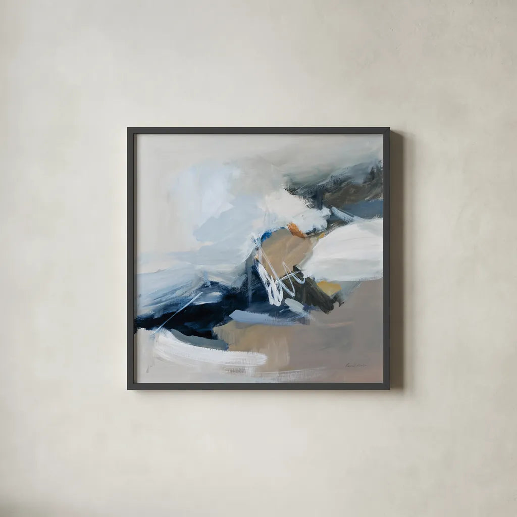 Surfacing by Pamela Munger. Shown in a sleek black glass frame for a contemporary gallery look. Available as an archival giclee rolled canvas, fine art paper, or poster print. SKU 70537a.