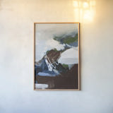 Surfacing Dark Crop by Pamela Munger. shown as a paper print in a natural frame. Available as a archival giclee rolled canvas, fine art paper, or poster print. SKU 81732h.