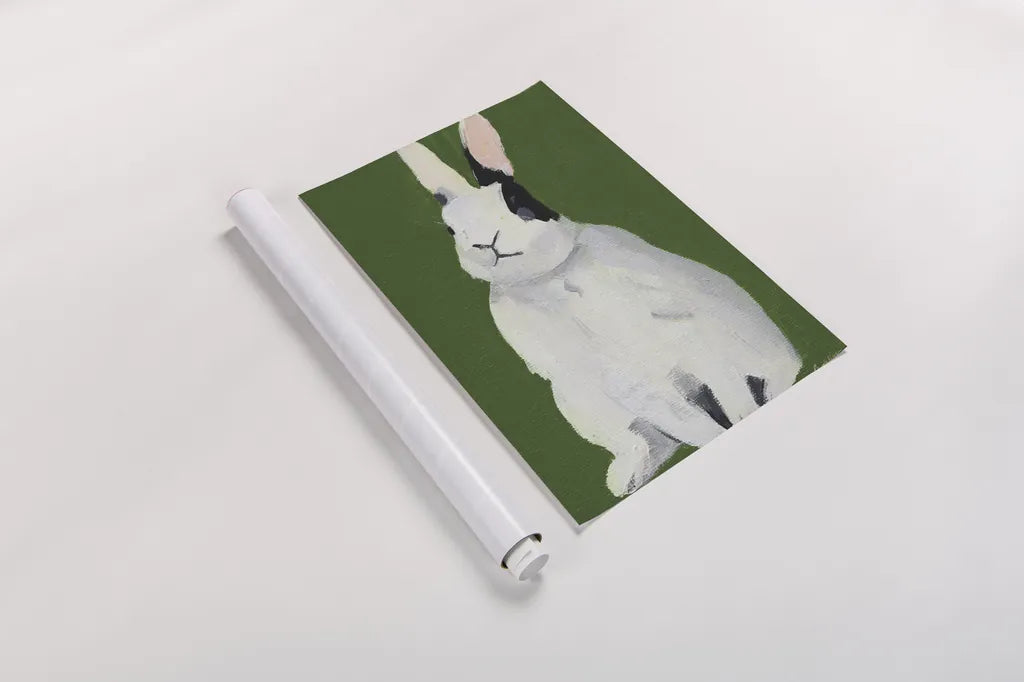 Sweet Bunny by Pamela Munger. shown as a rolled paper print. Available as archival giclee rolled canvas, fine art paper, or poster print. SKU 79319h.