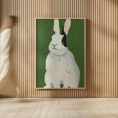 Sweet Bunny by Pamela Munger. shown as over sized large wall art. Available as an archival giclee rolled canvas, fine art paper, or poster print. SKU 79319h.